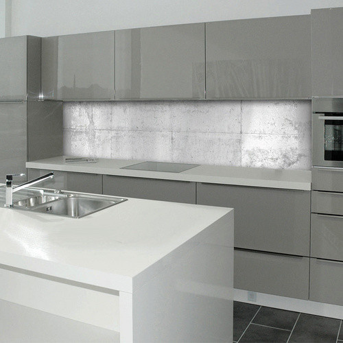 mySPOTTI Küchenrückwand Betonwand in Grau aus Aluminiumverbund mit Steinoptik, Breite: 220,0 cm, Höhe: 60,0 cm - Bild 2