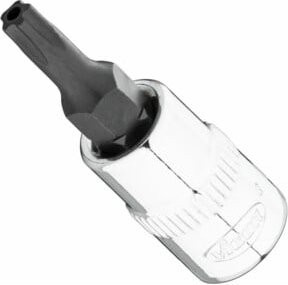 Vigour VIGOR T+ Schraubendreher-Einsatz V7037-IPR20, 1/4 Zoll (6,3 mm) Vierkant, Innen 5-Stern Profil mit Zapfen, SW T20+H, Silber - Bild 1