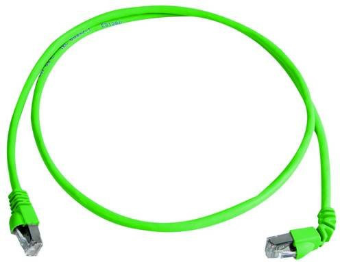 Telegärtner RJ45 Patchkabel CAT 6a S/FTP Ethernet LAN Grün, Länge: 0,5 m - Bild 1