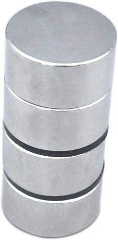 40 Stück runde Magnete in Silber für Heim, Büro und DIY, Durchmesser: 40 mm, Tiefe: 20 mm - Bild 1