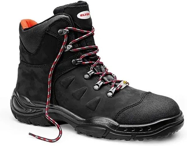 Elten Sicherheitsschnürstiefel Till Mid ESD S3 Hi aus Rindleder in Schwarz, Größe 42 - Bild 1