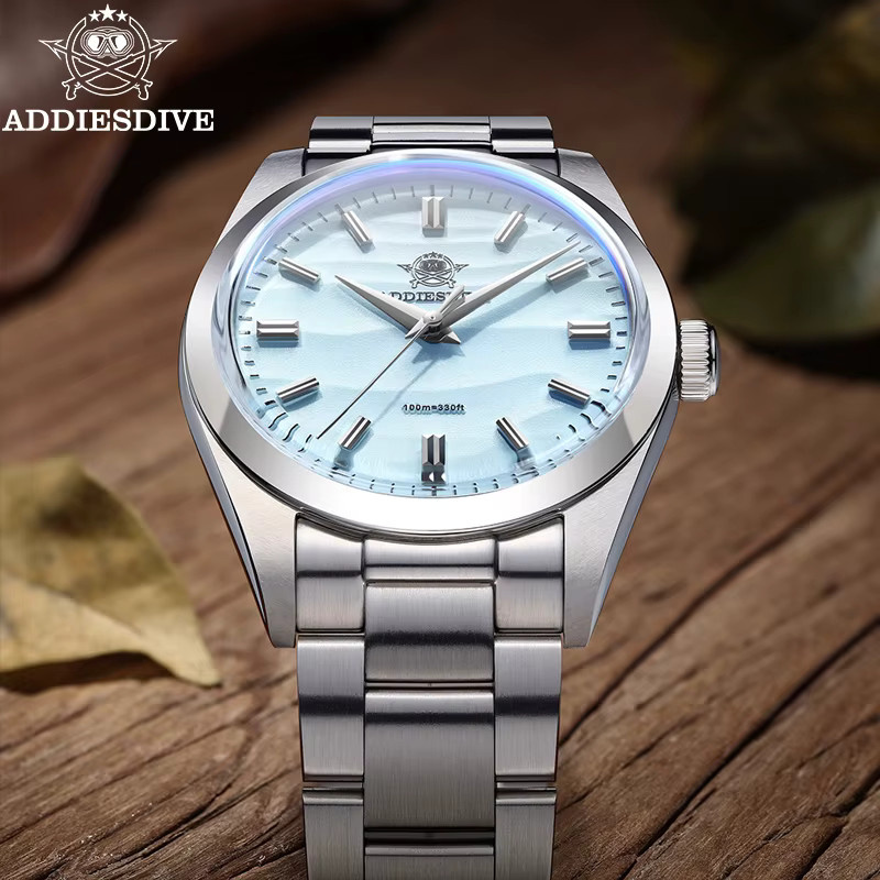 ADDIESDIVE Armbanduhr, Quarz, Edelstahl, 36 mm, Herren, Silber - Bild 3