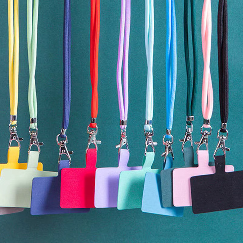 Universelles verstellbares Telefon-Lanyard-Hängeseil in Blau und Multicolour, 150 cm Länge, Anti-Verlust Handy-Umhängeband als praktisches Smartphone-Zubehör - Bild 3