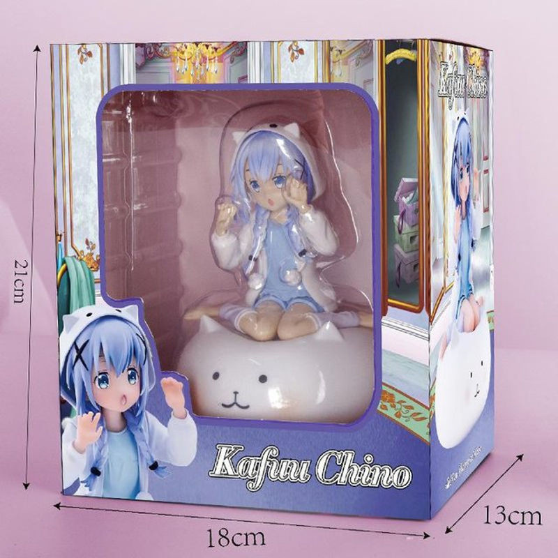 MIFEN Anime Figur Is the Order a Rabbit Kafuu Chino und Cocoa in Pyjama, Sitzende Actionfigur, Multicolor, Höhe: 21 cm - Bild 1