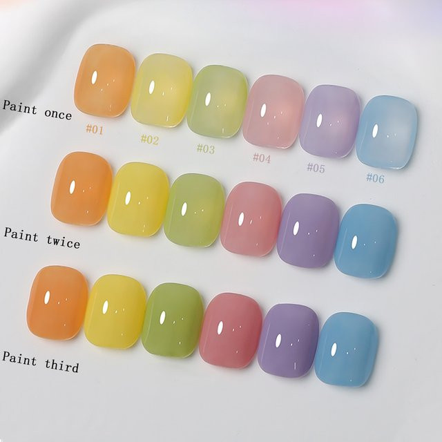 WS Jelly Gel-Nagellack, Nude Pink, Glänzend - Bild 1
