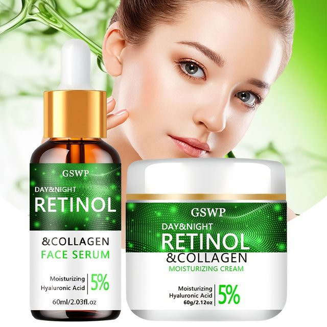 GSWP Kollagen Creme- und Serum-Set, 60g+60ml, Gesichtspflege - Bild 1