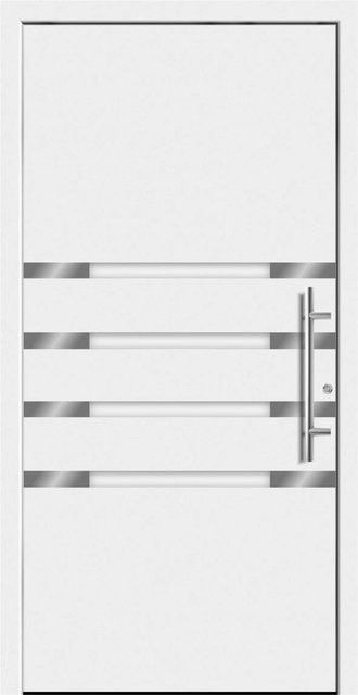 Aluminium-Haustür Splendoor Moderno in Weiß, Anschlag Rechts, B: 110 cm, H: 210 cm - Bild 1