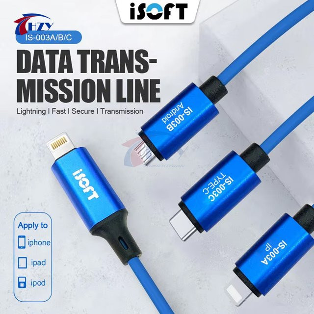 ISOFT IS-003A/B/C Datenübertragungsleitung für die vollständige Datenkopie zwischen alten und neuen iOS Mobiltelefonen wie iPhone, iPad und iPod - Bild 1