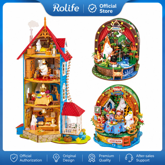 Rolife Moomin, Moominhaus Miniatur-Hausset, Puppenhaus, ab 14 Jahren - Bild 1