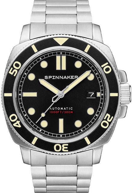 Spinnaker Armbanduhr Automatik, Edelstahl, 42 mm, Herren, Schwarz - Bild 1