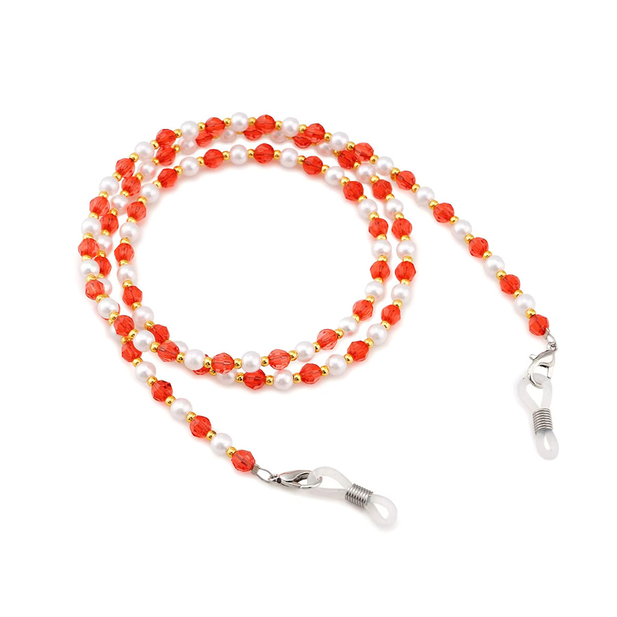 chichain Brillenkette, Perlenkette, weiß, Unisex - Bild 1