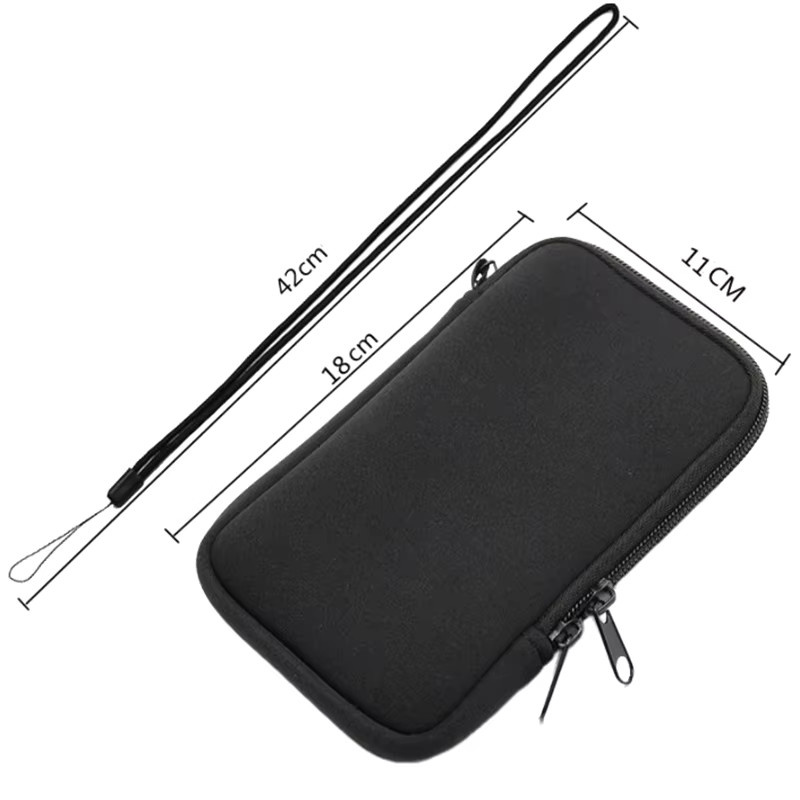 Tragbare Neopren-Handytasche und Aufbewahrungstasche für digitales Zubehör in Schwarz - Bild 5