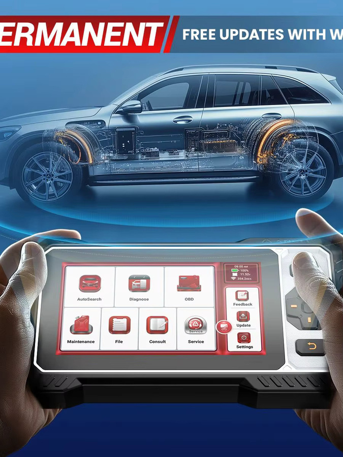 ANCEL FX6100 OBD2-Scanner in Schwarz mit vollständiger System-Autodiagnose, 15 Resets und bidirektionalem CANFD DOIP sowie lebenslangem kostenlosem Update - Bild 5