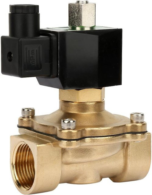 Elektrisches Magnetventil G1 DN25 NC aus Messing mit 12V von PJWWADQ - Bild 1