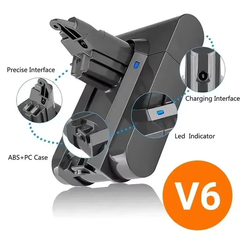 Ersatzakku für Dyson V6 Modelle DC58 DC59 SV03 SV05 DC62 Animal DC72 mit 12800mAh und 21,6V - Bild 3
