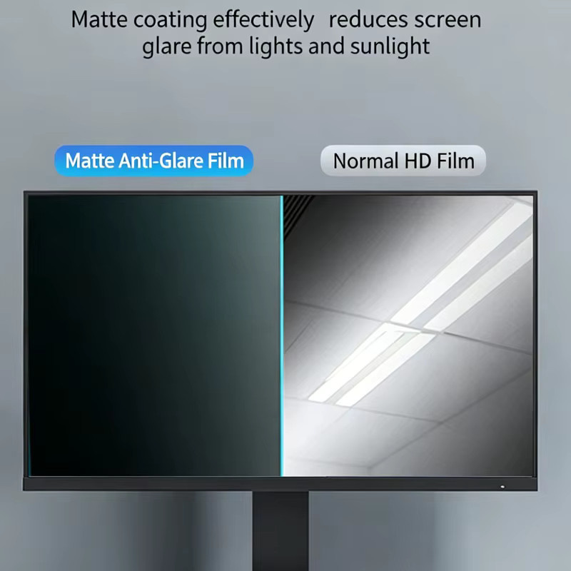 2 Stück HD Matte Anti-Glare Displayschutzfolie als Antireflexions-Augenschutzfilter für Computermonitor und Laptop, Transparent, für 11-24 Zoll - Bild 2