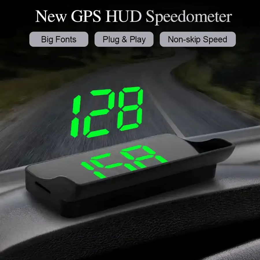 Digitales Auto-Head-up-Display mit GPS-System und Tachometer in Schwarz - Bild 4