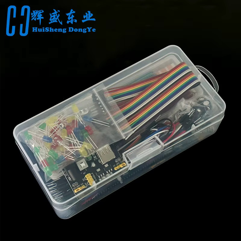 HUISHENGYUFA Steckbrett Kit MB-102 mit 830 Löchern und Elektronik-Komponenten in Multicolor - Bild 5