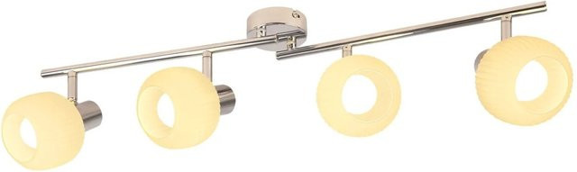 NETTLIFE Deckenstrahler L70Weiß-2 aus Metall und Glas in Weiß, verstellbar und mit E14 Fassung - Bild 1