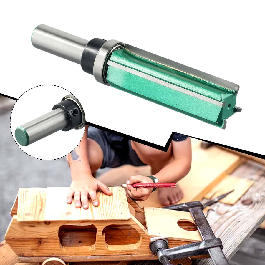 DAZZLEEX Cutter Router Bit Fräser mit 8mm Schaft und vier Klingen für die Holzbearbeitung - Bild 1