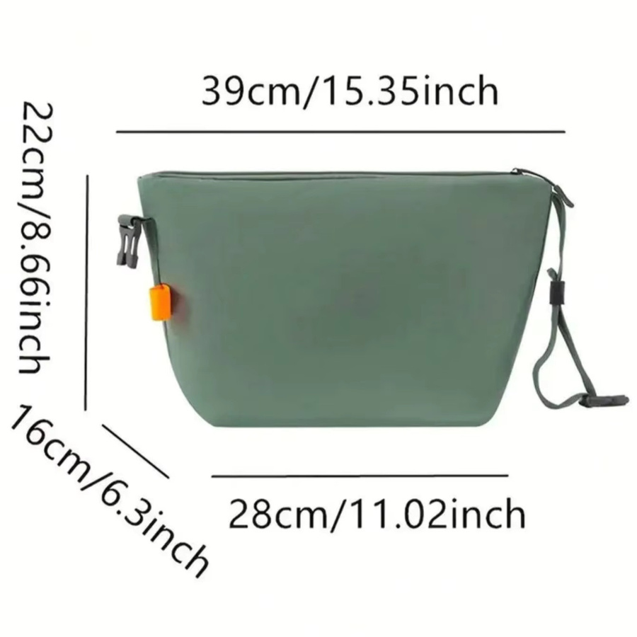 Faltbare Isoliertasche in Grau mit großem Fassungsvermögen für Lunchboxen, Früchte und Snacks - Bild 4