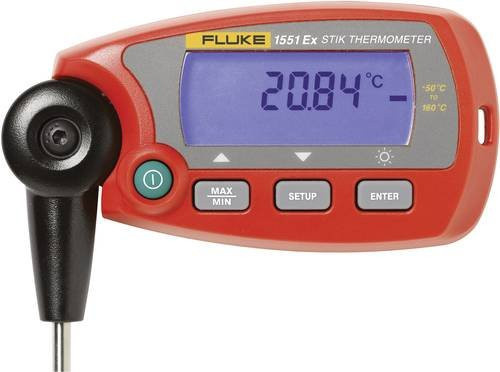 Fluke Calibration 1551A-12 Temperatur-Messgerät mit Datenlogger-Funktion in Rot aus Edelstahl - Bild 1