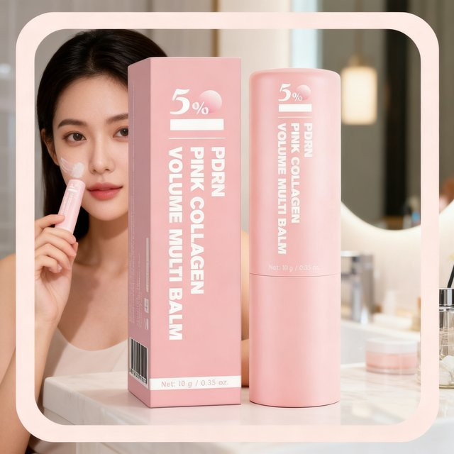 Jaysuing PDRN Pink Collagen Volume Multi Essence Balm, Hyaluronsäure, Kollagen, Lippen - Bild 1