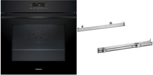 Constructa Einbaubackofen CX53EZ01T in Schwarz mit 71 l Volumen, Pizza-Stufe, schnelles Vorheizen und pyrolytischer Selbstreinigung - Bild 1