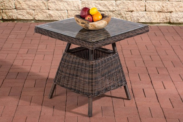 TPFGarden Gartentisch Lucea aus Polyrattan in Braun-Meliert - Bild 1