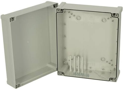 Fibox TA 342916 Universal-Gehäuse aus ABS in Lichtgrau (RAL 7035), B/T/H: 34,4 x 28,9 x 15,7 cm - Bild 1