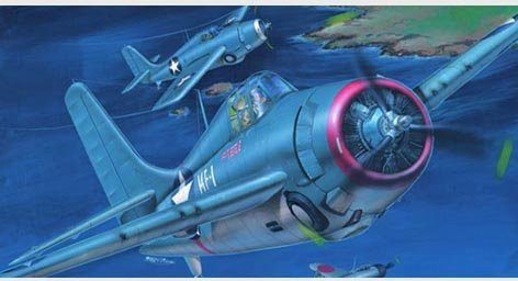 Trumpeter Grumman F4F-3 Wildcat (late), Fahrzeug, 1:32, Blau - Bild 1