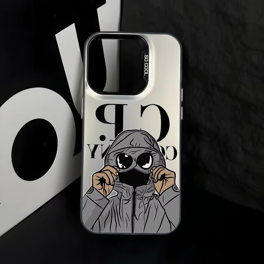 C-ComPany Senior Cool Handyhülle für iPhone 11 bis iPhone 17 Pro Max in Silber, stoßfeste Luxus Hülle - Bild 4