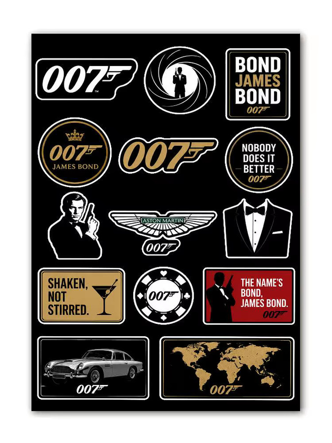 007 Ästhetische Graffiti-Aufkleber aus wasserfestem PVC in Multicolour für Motorrad, Skateboard, Auto und Helm - Bild 4