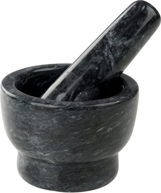 Fackelmann Mörser und Stößel aus Granit in Grau, rund - Bild 1