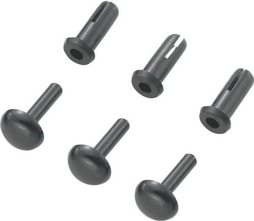 TRU COMPONENTS Spreizniete TC-SRR-380K203 Schwarz Loch-Ø 3mm 1000 Stück - Bild 1