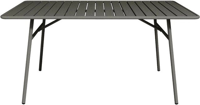 Gartentisch Mirmande von Vente-unique aus Metall in Anthrazitgrau matt, Breite: 160 cm - Bild 1