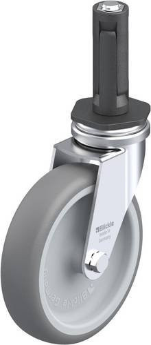 Blickle LRA-TPA 100G-ER02 Lenkrolle in Grau und Silber mit Kunststoffrad, Durchmesser: 100 mm, Tragfähigkeit: 70 kg - Bild 1
