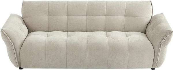 Napizo Sofa in Beige aus meliertem Stoff ohne Schlafmöglichkeit Breite: 228 cm