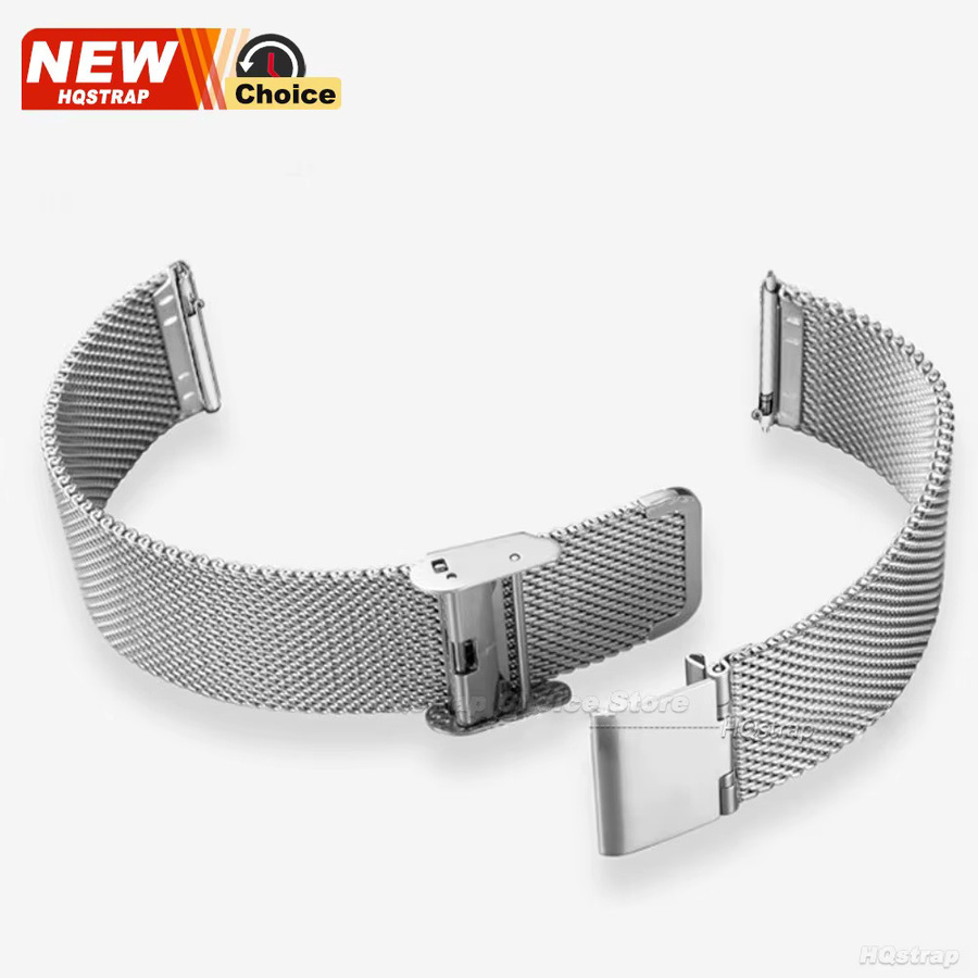 HQstrap Uhrenarmband Milanese Loop, Edelstahl, Silber, Unisex - Bild 3