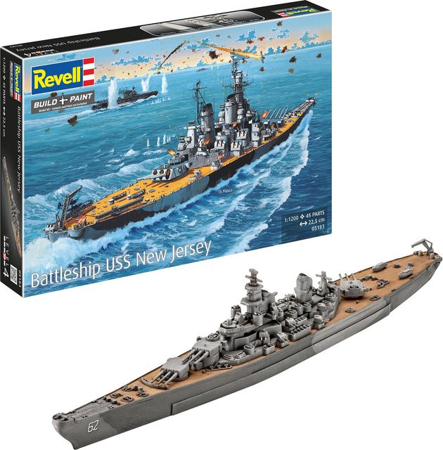 Revell Battleship USS New Jersey, Modellbau, 1:1200, ab 12 Jahre - Bild 1