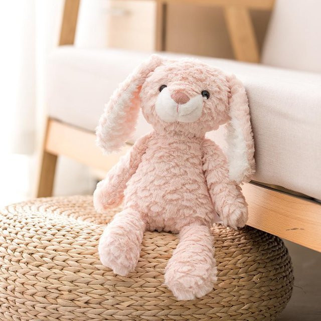 BC Pet Supplies Eule Frosch Dinosaurier Hase Hund Plüschtier, Rosa / Pink, 35 cm - Bild 1