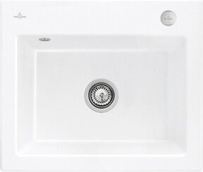 Villeroy & Boch Spüle Subway 60 S mit Ablage und Exzenter in Weiß mit CeramicPlus Beschichtung - Bild 1