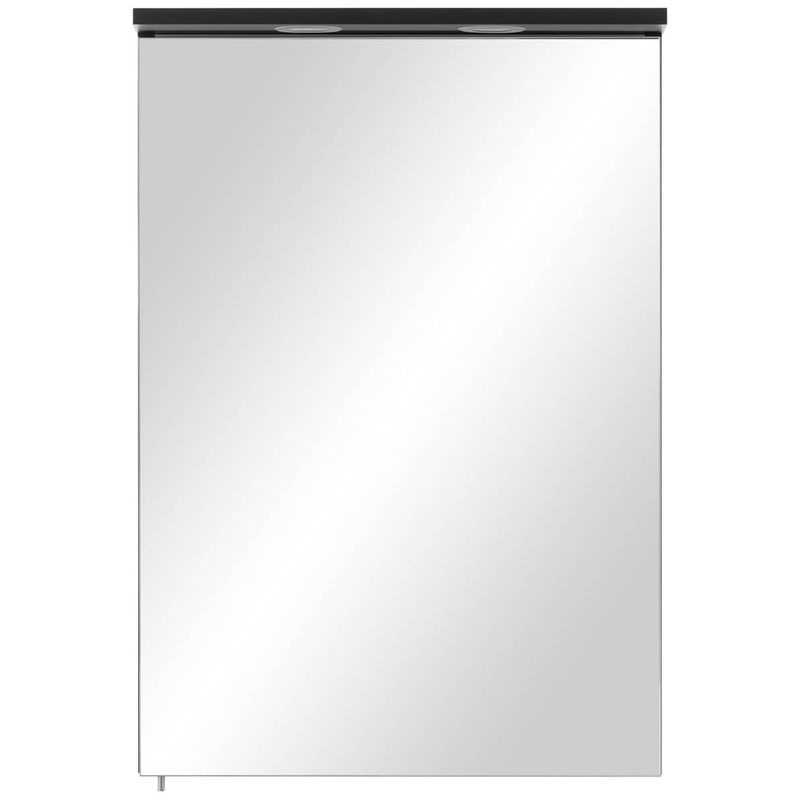 Spiegelschrank Sarah von Möbelpartner in Schwarz mit LED-Beleuchtung und Rasierersteckdose, B/H/T: 50,4 x 72,3 x 15,9 cm - Bild 3