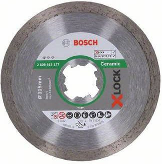 Bosch Diamanttrennscheibe für Fliesen in Silber, Durchmesser: 115 mm - Bild 1