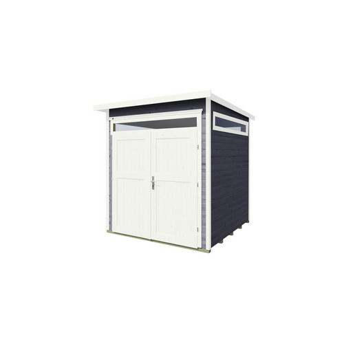 WEKA Gartenhaus 265 mit Flachdach in Grau inklusive Boden, B/H/T: 220 x 234 x 250 cm - Bild 3