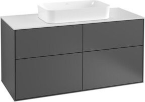 V&B Waschtischunterschrank Finion Wandbeleuchtung in Grau lackiert B/T/H: 120 x 60,3 x 50,1 cm - Bild 1