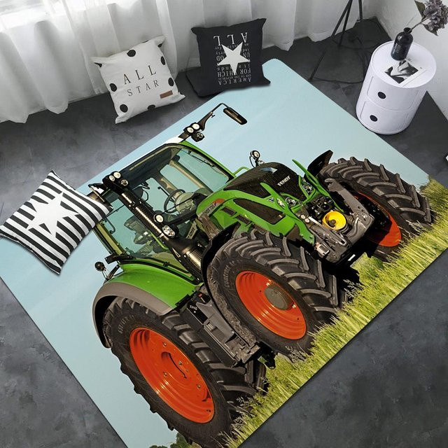 Karpetti Fußmatte Landwirtschaftstraktor Fendt, rechteckig, rutschfest, mehrfarbig, B/T: 120 x 80 cm - Bild 1