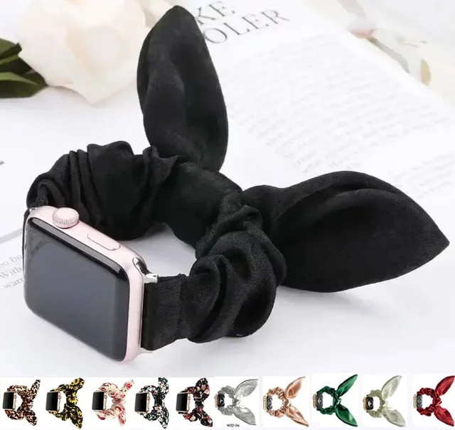 CAOWTAN Uhrenarmband Scrunchie Gummiband, Textil, Damen - Bild 1