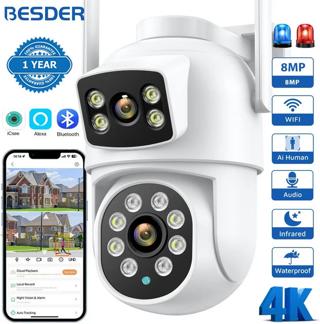 BESDER 4K 8MP PTZ Outdoor Wifi Sicherheitssicherheitssicherheitssicherheitssicherheitssicherheitssicherheitssicherheitssicherheitssicherheitssicherheitssicherheitssicherheitssicherheitssicherheitssicherheitssicherheitssicherheitssicherheitssicherheitssich - Bild 1