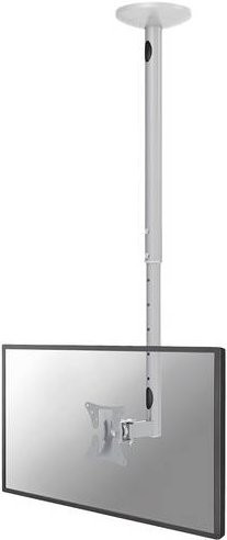 Neomounts FPMA-C050SILVER TV-Deckenhalterung in Silber, neigbar und schwenkbar, VESA 100x100 mm, für Bildschirme von 25,4 cm bis 76,2 cm - Bild 1